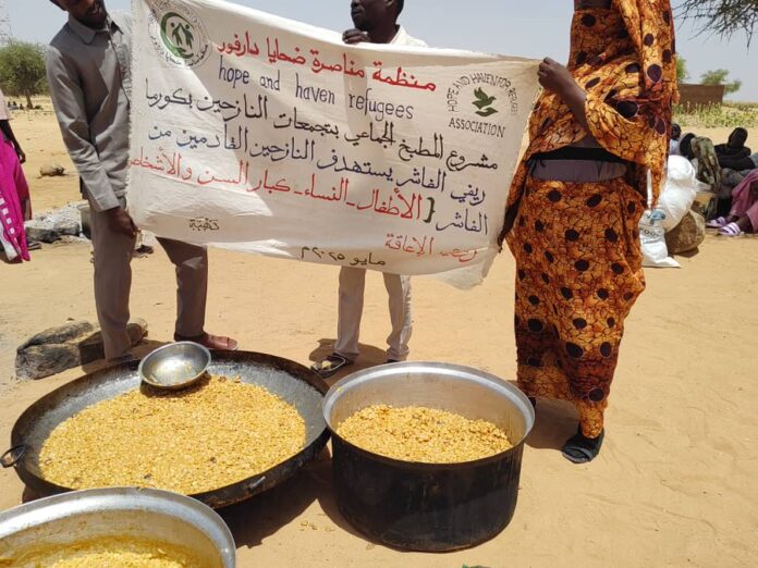 تقرير عن المطبخ الخيري لمنظمتي ضحايا دارفور و الملاذ  وحدة كورما الإدارية ولاية شمال دارفور الفاشر.