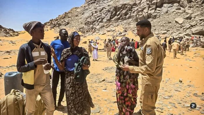 كتيبة سبل السلام الليبية تنقذ 85 مهاجرًا سودانيًا من الموت في الصحراء.