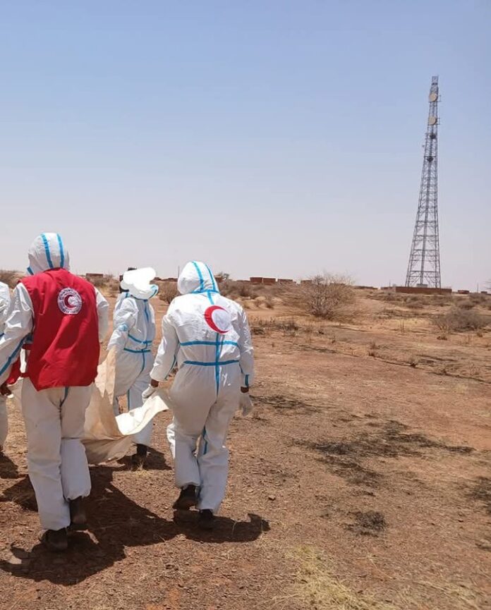  (7) الف جثّة مجهولة الهوية ..الهلال الأحمر السوداني يواصل جهود جمع الجثث في ولاية الخرطوم.