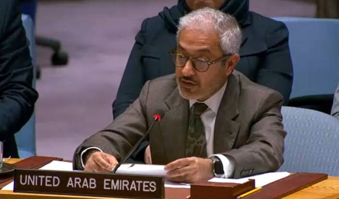 2f941c43-8c1c-456c-bf8a-51bb63bdac3f مندوب الإمارات في مجلس الأمن: الجيش السوداني لم يحترم جهود وقف النار ونعلن 100 مليون دولار إضافية لدعم السودان