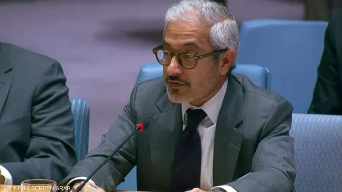 مندوب دولة الإمارات: ندعم انتقال السودان إلى حكومة مدنية تكون حرة من سيطرة القوى المتطرفة.