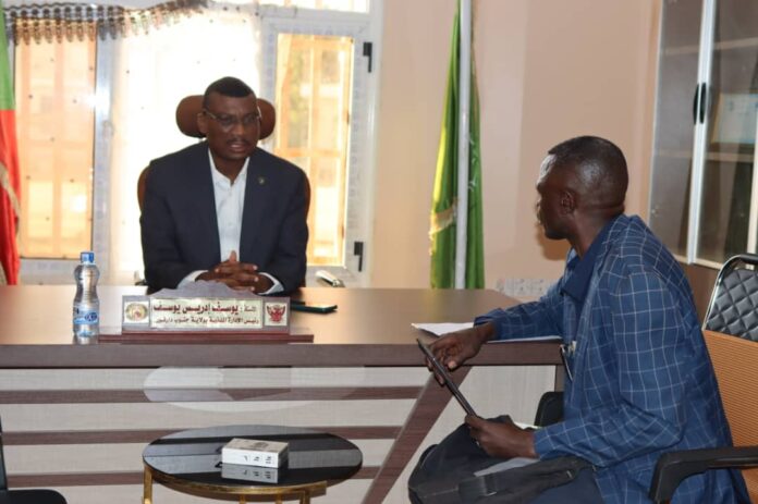 والي ولاية جنوب دارفور المكلّف يوسف إدريس يوسف في حوار مع 