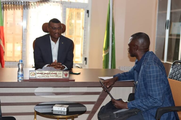 والي ولاية جنوب دارفور المكلّف يوسف إدريس يوسف في حوار مع "السودانية نيوز" :أمر سياسات بيع وتصدير المحاصيل بات مربوطاً بحكومة تأسيس