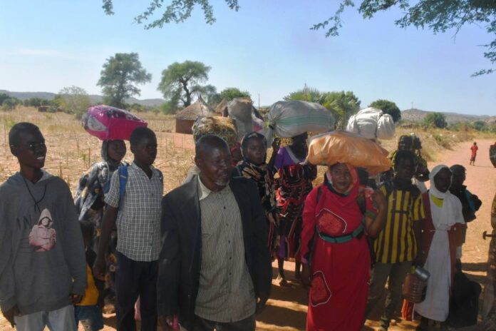 موجة نزوح جديدة من كادقلي نحو الأراضي المحررة