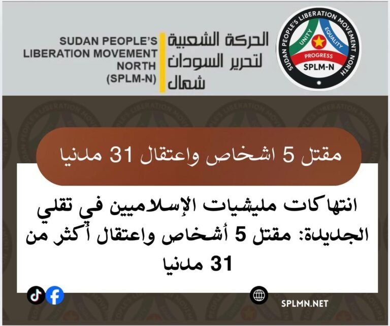 انتهاكات مليشيات الإسلاميين في تقلي الجديدة: مقتل 5 أشخاص واعتقال أكثر من 31 مدنيا