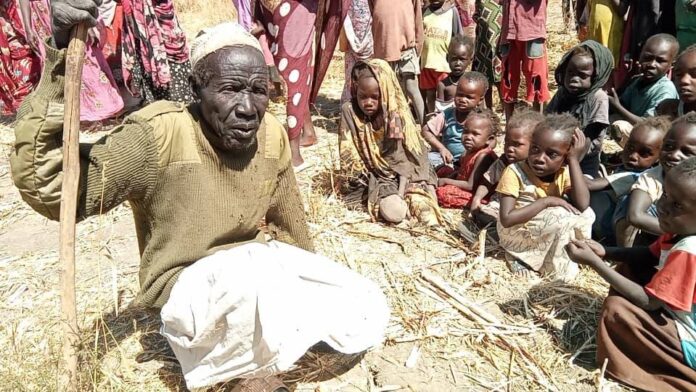 وصول مئات النازحين الي بيام كلاندي مقاطعة هبيلا جنوب كردفان