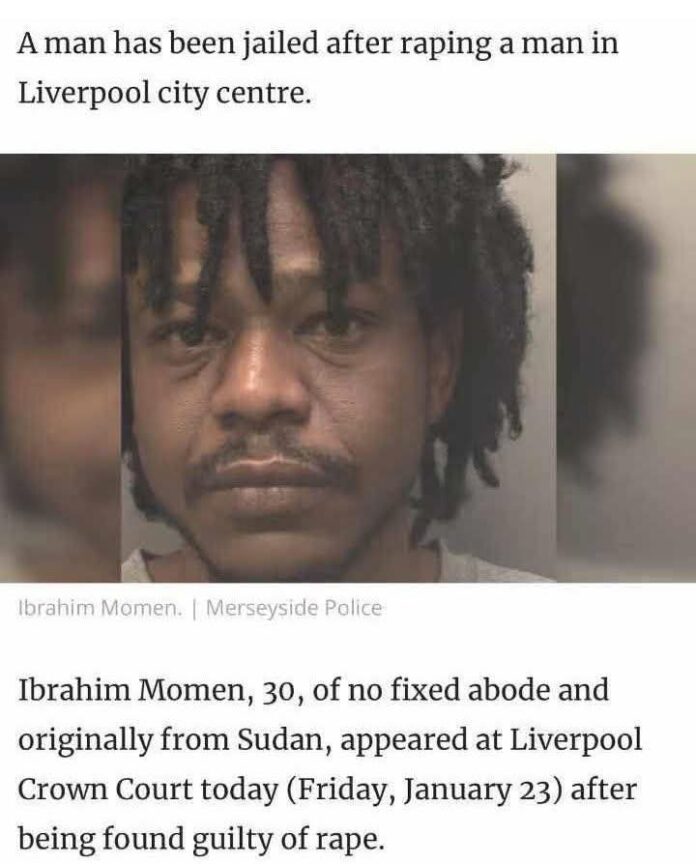 السجن 7 سنوات ونصف لسوداني أدين باغتصاب في مدينة ليفربول البريطانية