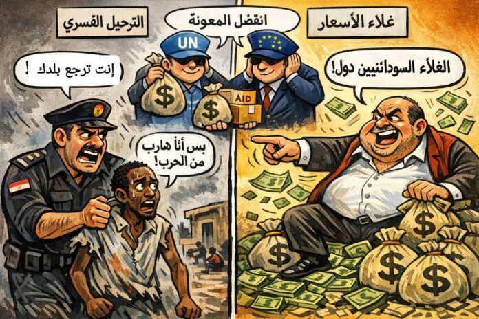 مقدم معاش احمد الجعلي يكتب:التهجير القسرى للأجئين السودانيين فى مصر حين يُعاقب النازح من الحرب وتختزل الإنسانية فى ملف أمنى