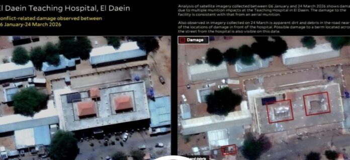 تقرير لجامعة جامعة ييل يؤكد استهداف مستشفى الضعين بضربات جوية ويكشف أدلة من صور الأقمار الصناعية