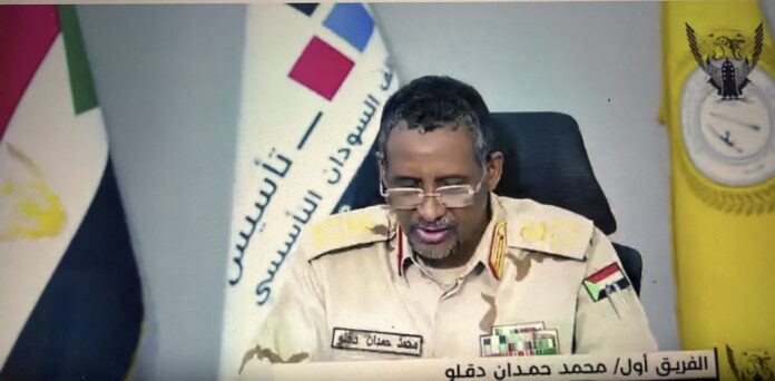 حميدتي: معركتنا ليست من أجل السلطة بل لإعادة تأسيس السودان وبناء جيش وطني جديد