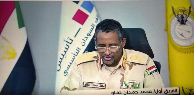 حميدتي: معركتنا ليست من أجل السلطة بل لإعادة تأسيس السودان وبناء جيش وطني جديد