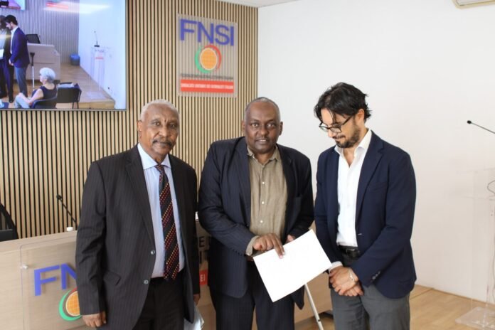 Yasir Arman delivers anti-war messages at Italian Press Federation FNSI in Rome