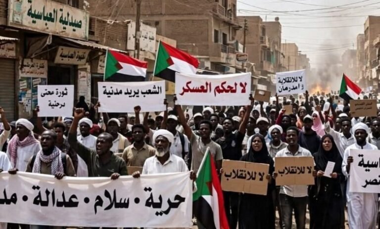 "لا للحرب لا للجوع" .. أم درمان تنتفض في مسيرة حاشدة من العباسية وودنوباوي