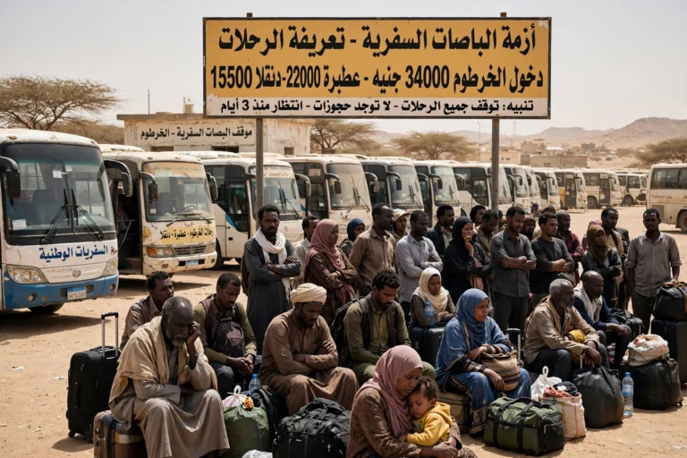 رسوم دخول باهظة تشل حركة السفر: 34 ألف جنيه لدخول الخرطوم وتوقف البصات السفرية