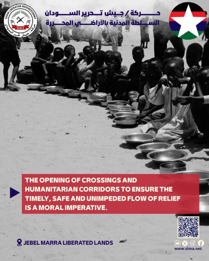 4b36b85e-aee9-4de9-804a-f1dff1912e65-1 Abdul Wahid al-Nur Movement Declares Humanitarian Emergency in Jebel Marra, Calls for Immediate Aid to Save Millions from Starvation